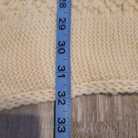 She + Sky creamy white Loose Loop knitted Style women's vest size Large - Picture 7 of 7